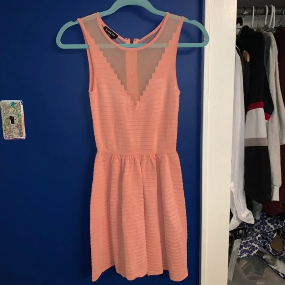 Bebe pink cocktail dress